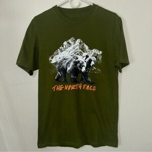 The North Face Short Sleeve Bears T-Shirt Olive Green Men’s Size Small
